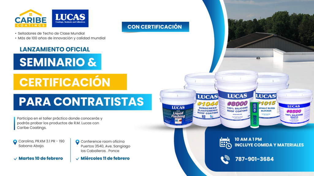 Certificación para contratistas - Caribe Coatings