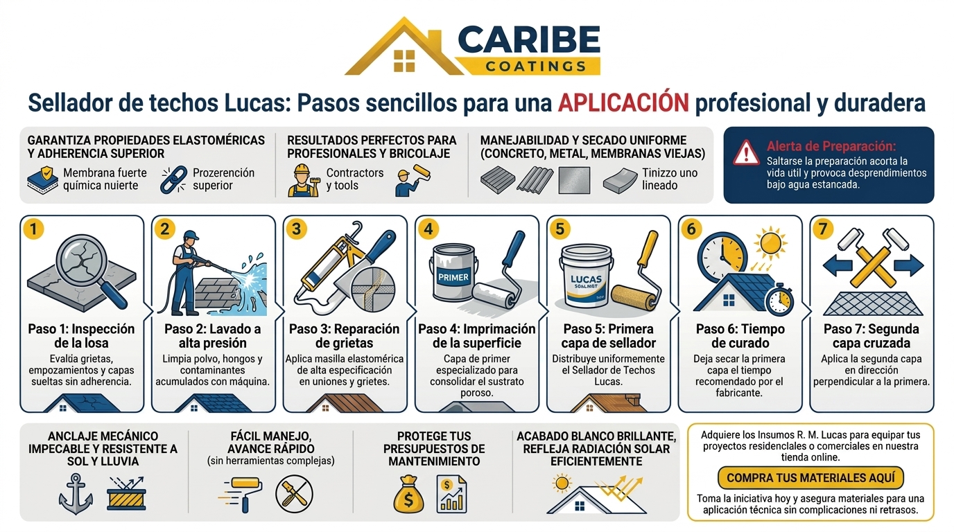 Sellador de techos Lucas - Caribe Coatings